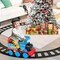 6V Electric Ride On Train for Kids with 16-Piece Tracks and Realistic Sounds
